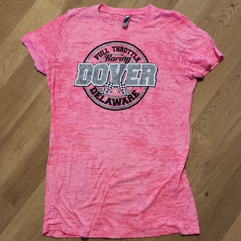 Next Level Apparel Dover Speedway Pink Short Sleeve Tee